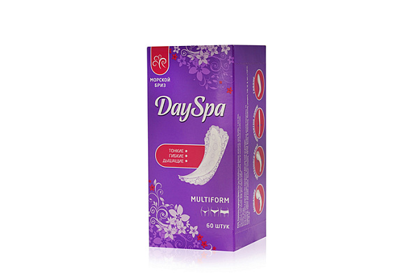 Прокладки ежедневные DAY SPA multiform бриз женские гигиенические 60шт (660)