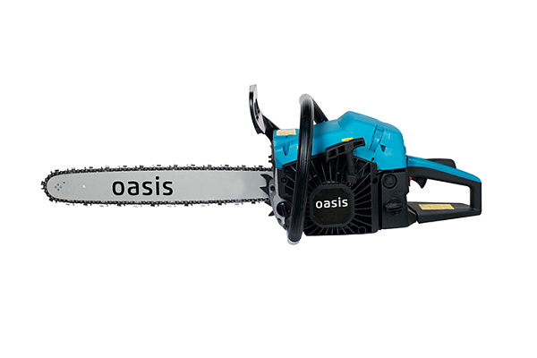Бензиновая цепная пила Oasis PRO GS-5618 (2800вт. 3.8 л.с. 45см. 0.325 72зв. 6.3кг.)