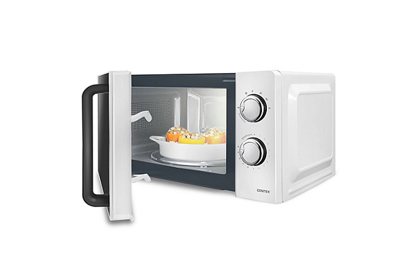 СВЧ Centek CT-1575 (Белый) 700Вт, 20л, 6 уровней мощности, подсветка, открывание ручкой