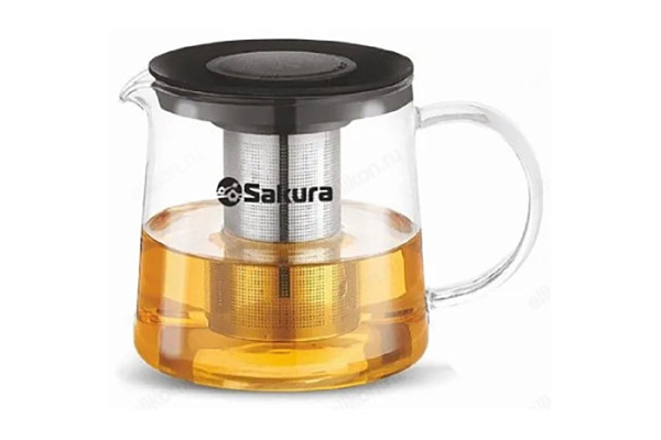Чайник заварочный SAKURA боросиликатное стекло 1,5л (SA-TP02-15)