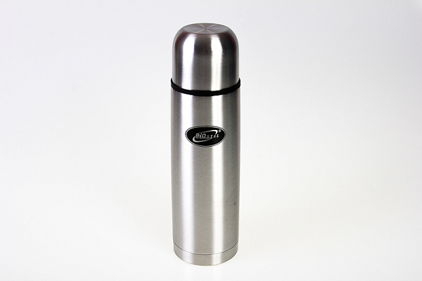 Термос нержавеющая сталь БИОСТАЛЬ узкое горло, 2 пробки 0,75л (NB-750-2) 