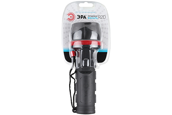 Фонарь ERA R2D 3xLED, 2xD, резина