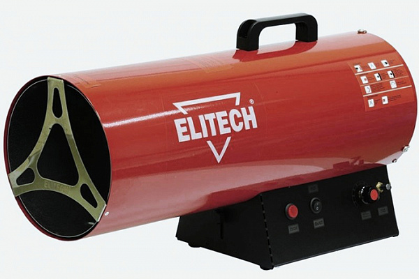 Тепловая пушка газовая ELITECH ТП 70ГБ (75кВт, поток 2000м3\ч, расход- 5,6кг/ч, до 533м3, 14,1кг