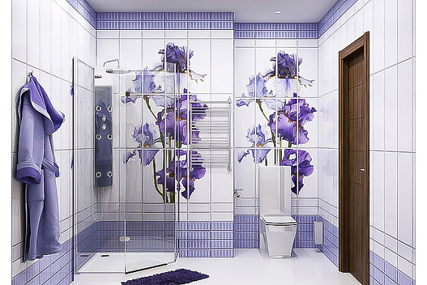 Панель ПВХ UNIQUE Ирис (2700х250х8мм) (фон) 