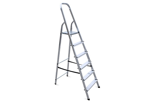 Стремянка стальная 6 ступеней ЯРУС площадка h=1,2м, до 120кг