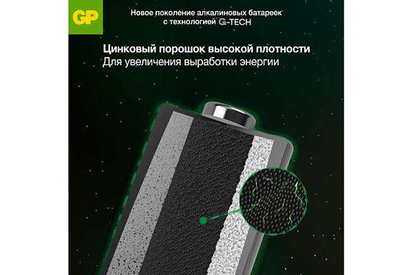 Элемент питания 06 GP Super G-Tech 15AA21-2CRSBC4 LR6 40/320 (блистер 4шт.) (274)