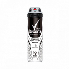 Дезодорант REXONA (РЕКСОНА) спрей мужской Невидимый на черном и белом спрей 150мл (859)