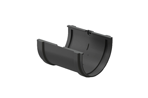 Соединитель желобов DOCKE Premium d=120мм ГРАФИТ (1/25)