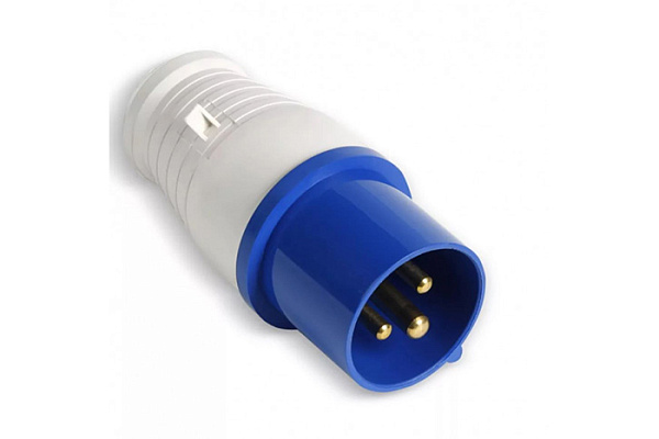 Вилка SMARTBUY 013 2Р+РЕ 16А 220В IP44 переносная (SBE-16-PP3-220) (570)