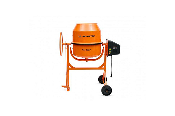 Бетоносмеситель VILLARTEC СМ-160Р (700Вт, 160л) полиамидный венец