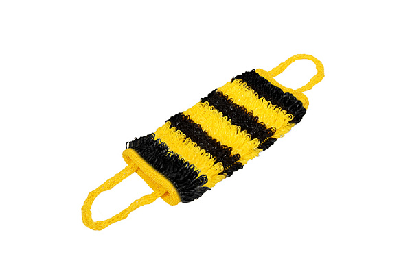 Мочалка из полипропилена "Шмель", 40х15 см (60х15 см с ручками), hard "Банные штучки" / 30 (40177)