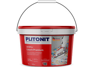 Затирка биоцидная PLITONIT COLORIT Premium (0,5-13 мм), мокрый асфальт (2кг)