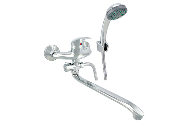 Смеситель для ванны Juguni с душем (Излив-поворотный 35см, Картридж-40мм) 609A