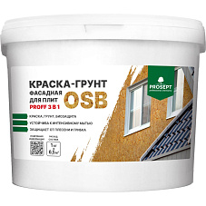 Краска-грунт ПРОСЕПТ фасадная для плит OSB Proff 3 в 1, 7,0кг (080-7)