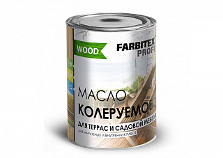 Масло колеруемое для террас и садовой мебели FARBITEX ПРОФИ GOOD FOR WOOD зеленый (0,9кг) 
