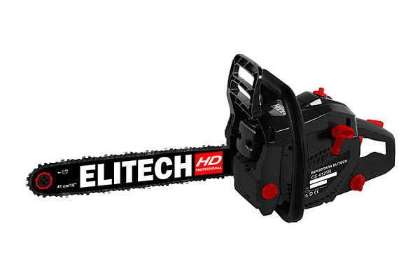 Бензопила ELITECH HD CS 4125R (40.2см3, 1,85кВт/2,5л.с. ш-41см, 3/8, 1.3мм,56зв 4,8кг (E1611.005.00)