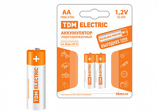 Аккумулятор TDM AA-2700 mAh Ni-MH BP-2 (1702-0072)