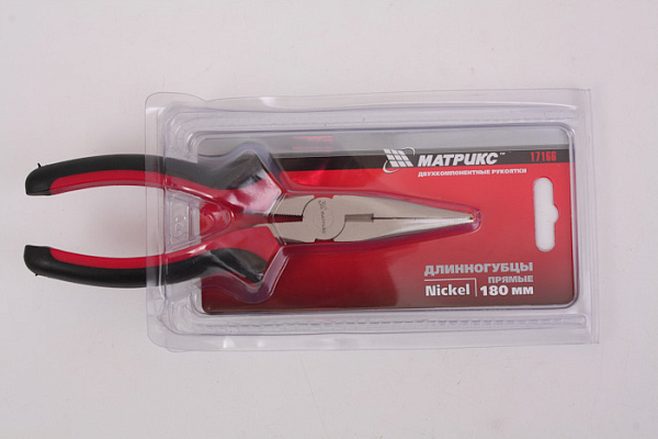 Длинногубцы MATRIX NICKEL 180мм никелированные комби (17166) (1/60)