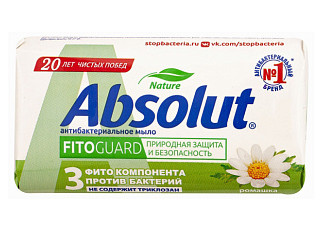 Мыло туалетное АБСОЛЮТ FitoGuard Ромашка 90г/72 (681)