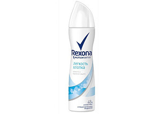 Дезодорант REXONA (РЕКСОНА) спрей женский Легкость хлопка 150мл (831)