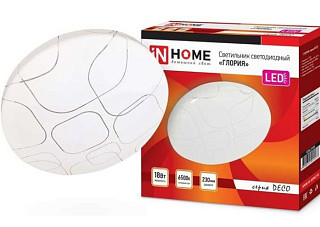 Светильник светодиодный IN HOME DECO 18Вт 230В 6500К 1620Лм 260х55мм ГЛОРИЯ (2277)