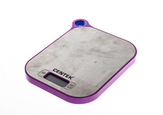 Весы кухонные Centek CT-2461, ПЛАТФОРМА ИЗ НЕРЖ. СТАЛИ, электронные, max 5кг, шаг 1г, LCD