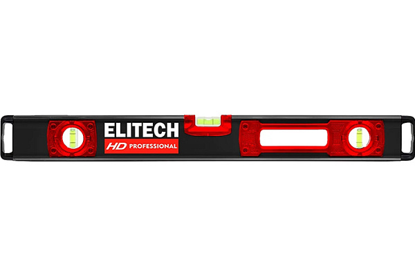 Уровень ELITECH HD 120см, 3гл. фрезерован. 320305