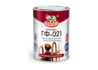Грунтовка ГФ 021 OLECOLOR серый (1,0кг)