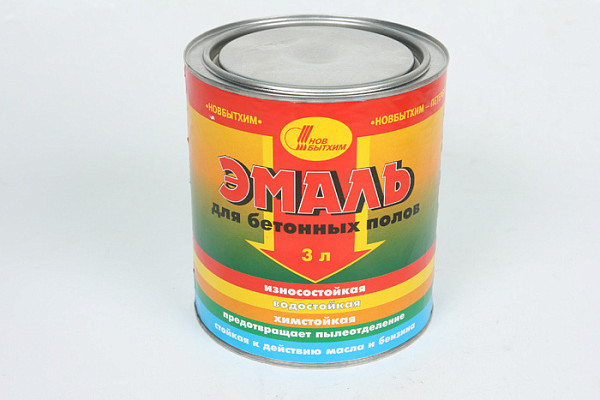 Эмаль для бетонных полов НОВБЫТХИМ зеленая (3,0л)* 