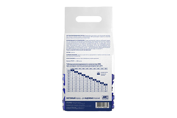 Зажим СВП PLITONIT PROFI SVP 2 мм пакет 100шт H008264 (382) (1/24)