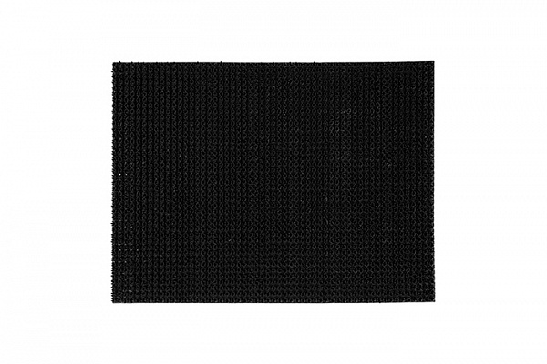 Коврик VORTEX ТРАВКА на противоскользящей основе, черный (45х60см)/20 (24102)
