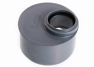 Переход 110х50мм короткий, внутренний СЕРЫЙ (1/50)