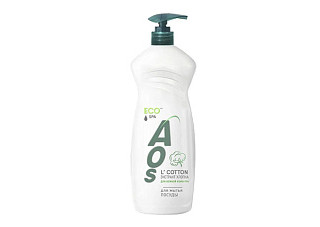 Жидкое средство для мытья посуды AOS (АОС) экстракт хлопка с дозатором 900мл (010)