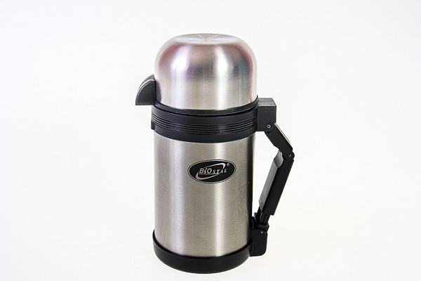Термос нержавеющая сталь БИОСТАЛЬ универсальное горло, с ручкой 1,0л (NG-1000-1) 
