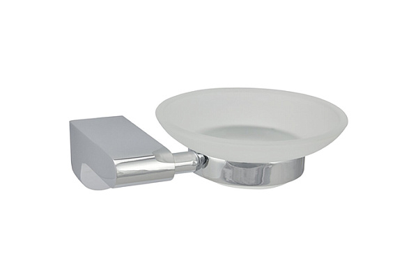 Мыльница стеклянная Solinne Mirror B-82705, хром, стекло-сатин (2541.106) 