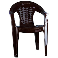 Кресло садовое пластмассовое Плетенка г.Пятигорск шоколад 