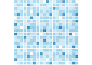 Панель ПВХ мозаика Микс голубой 0,3х957х480мм (72г/3) упаковка из10шт