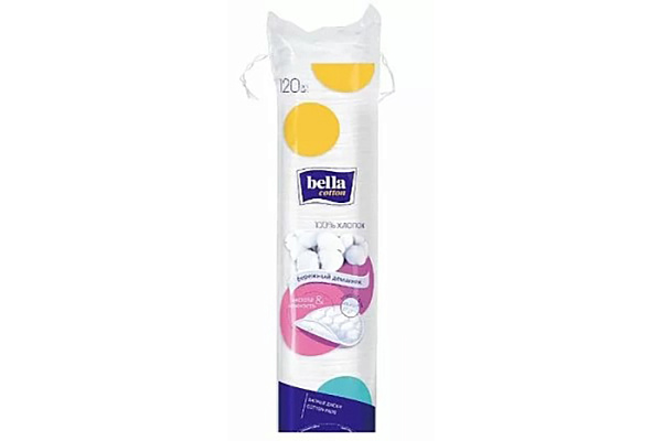 Ватные диски BELLA Cotton 120шт.