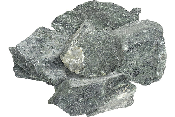 Камень СЕРПЕНТИНИТ, колотый, средний (70-140 мм), "Банные штучки" в коробке (10кг) /1