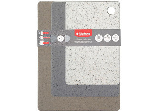 Набор гибких разделочных досок 3шт 19x29см 24x33,5см 29x38см Attribute Granite Collection арт.ABX102