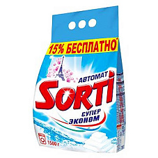 Стиральный порошок SORTI (СОРТИ) Автомат Супер Эконом 1,5кг (938)