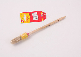 Кисть круглая MTX "Стандарт" №2х20мм, деревянная ручка, натуральная щетина (82072) 12/960
