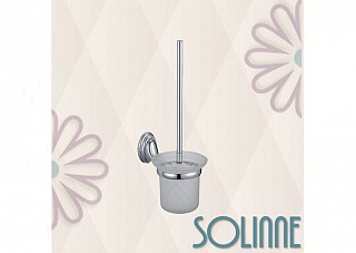 Ершик туалетный Solinne 15161 стеклянный, хром, стекло-сатин (2522.01)