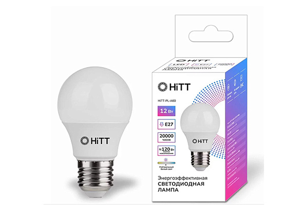 Лампа светодиодная HiTT-PL-A60-27-230-E27-6500 27Вт (938)