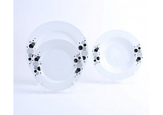 Сервиз столовый фарфор, 18 предметов, на 6 персон Bekker DAY & NIGHT (BK-9809) 