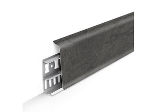 Плинтус напольный с кабель-каналами 70мм 2,2м "Деконика", 548 Лофт серый