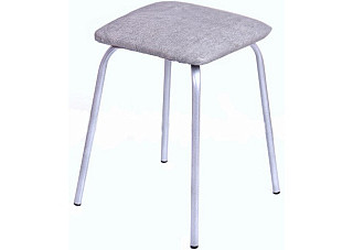 Табурет 18  (Модуль) смрз квадрат белый мрамор на хроме 2000000000923