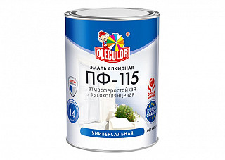 Эмаль ПФ 115 OLECOLOR кремовый (0,8кг)