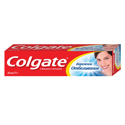 Зубная паста COLGATE бережное отбеливание 50мл (262)