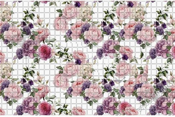 Панель ПВХ мозаика Розы 0,4х957х480мм (598мр) упаковка из 10шт